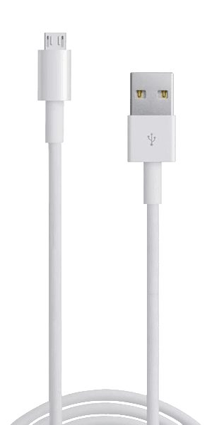 Huawei Y5 2018 Prémium micro USB gyorstöltő adatkábel fehér