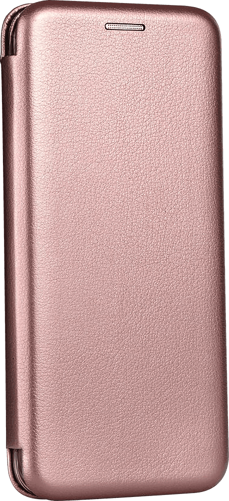 Huawei P30 Lite oldalra nyíló mágneses flipes bőrtok prémium minőség rozéarany