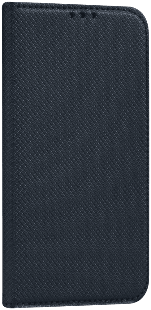Huawei P30 Lite oldalra nyíló flipes bőrtok rombusz mintás fekete