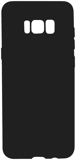Samsung Galaxy S8 (G950) szilikon tok matt fekete