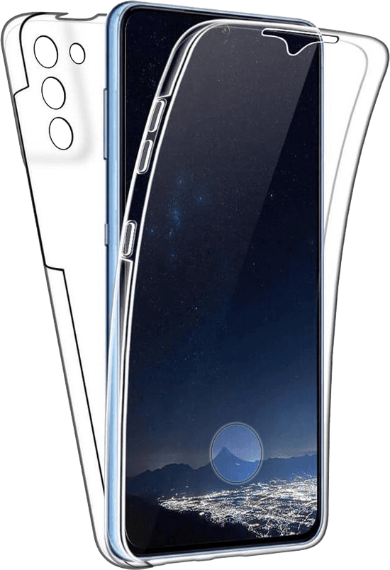 Samsung Galaxy S21 Plus 5G (SM-G996B) kemény hátlap szilikon előlap 360° védelem átlátszó
