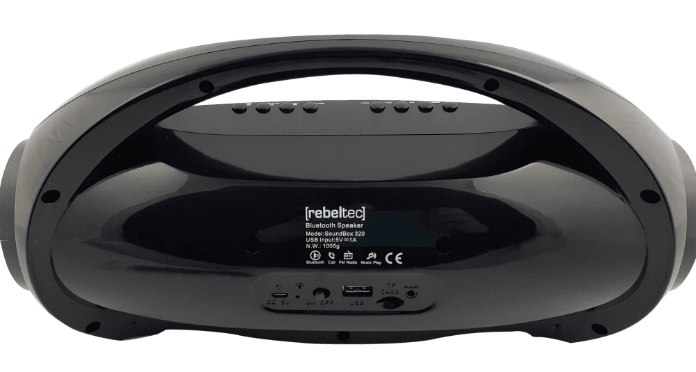 Alcatel 1 (OT-5033D) kompatibilis bluetooth hangszóró Rebeltec Soundbox fekete