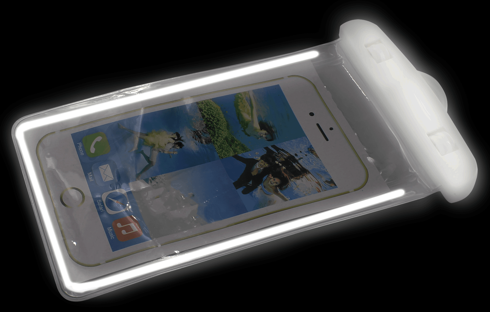 Nokia 5 2018 (5.1) vízálló tok univerzális fluoreszkáló fehér