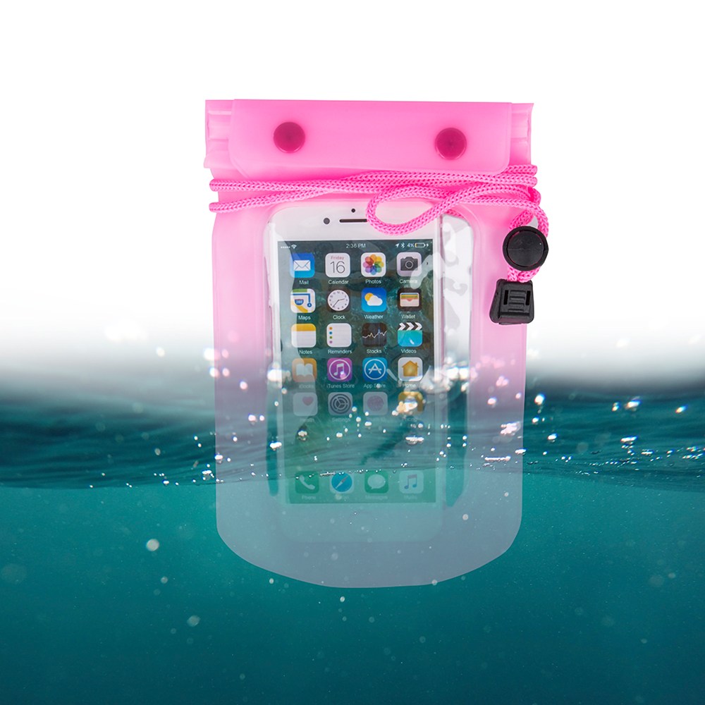 Huawei P10 vízálló tok univerzális rózsaszín