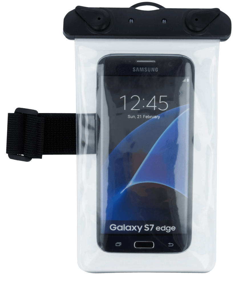 Samsung Galaxy Xcover 5 (SM-G525F) vízálló tok univerzális, karszalaggal átlátszó