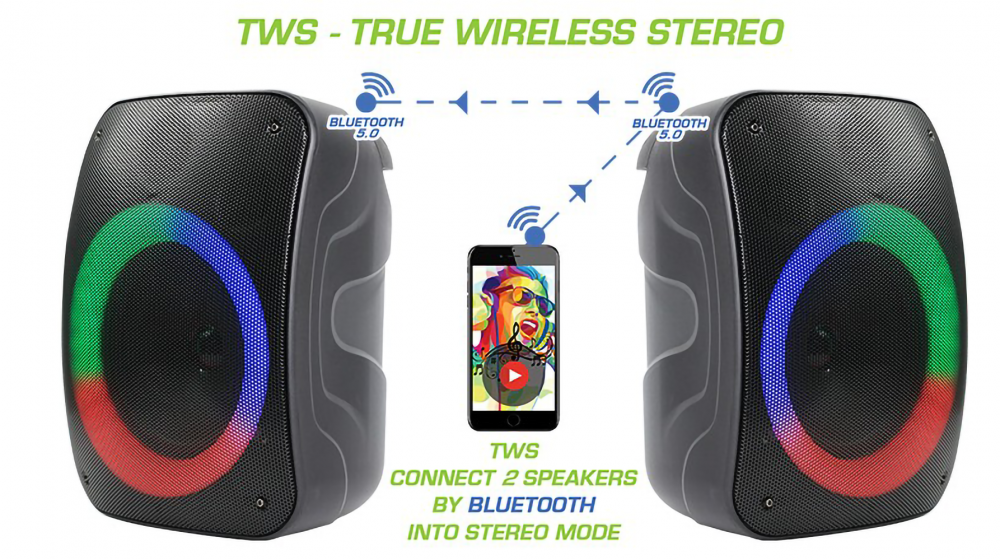 Motorola One Hyper kompatibilis bluetooth hangszóró Rebeltec Stage 300