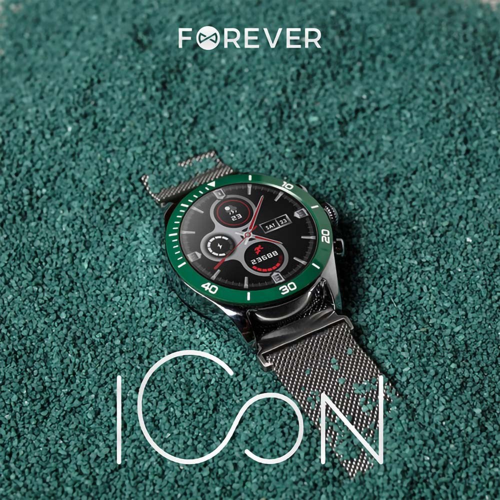 Huawei Y5 2019 kompatibilis okosóra FOREVER ICON AW-100 férfi zöld