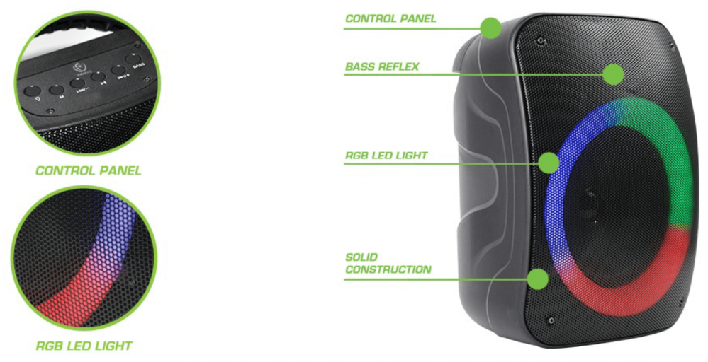 Alcatel 1 2021 kompatibilis bluetooth hangszóró Rebeltec Stage 300