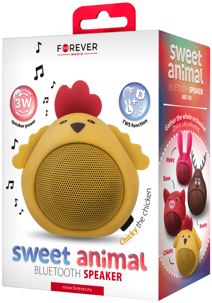 Alcatel 1 (OT-5033D) kompatibilis bluetooth hangszóró Forever Sweet Animal Chicky csirke