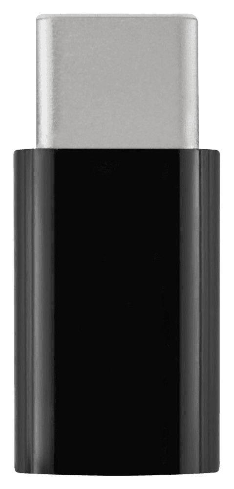 Huawei Honor Play 8A átalakító adapter micro USB csatlakozóról TYPE-C csatlakozóra fekete