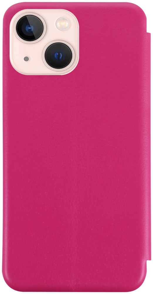 Apple iPhone 13 Mini oldalra nyíló mágneses flipes bőrtok prémium minőség rózsaszín