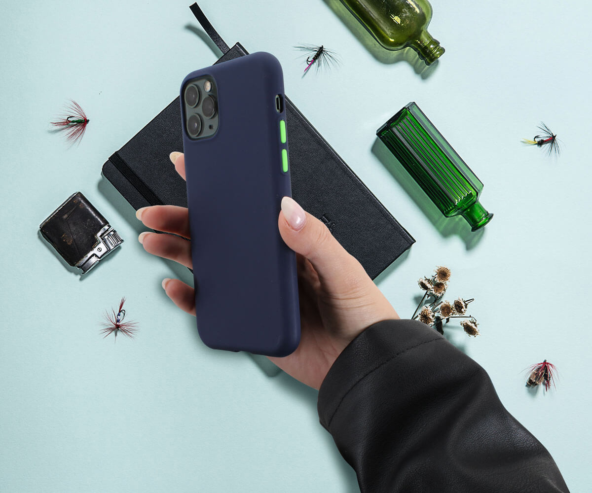 Xiaomi Redmi 8 szilikon tok matt sötétkék