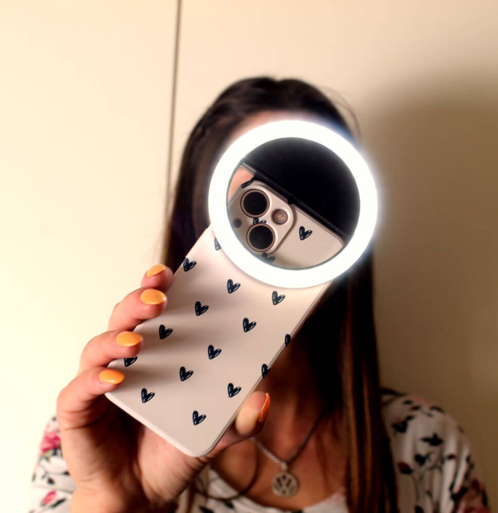 Huawei Y7 Pro 2019 kompatibilis Ring Light telefonra rögzíthető szelfi lámpa