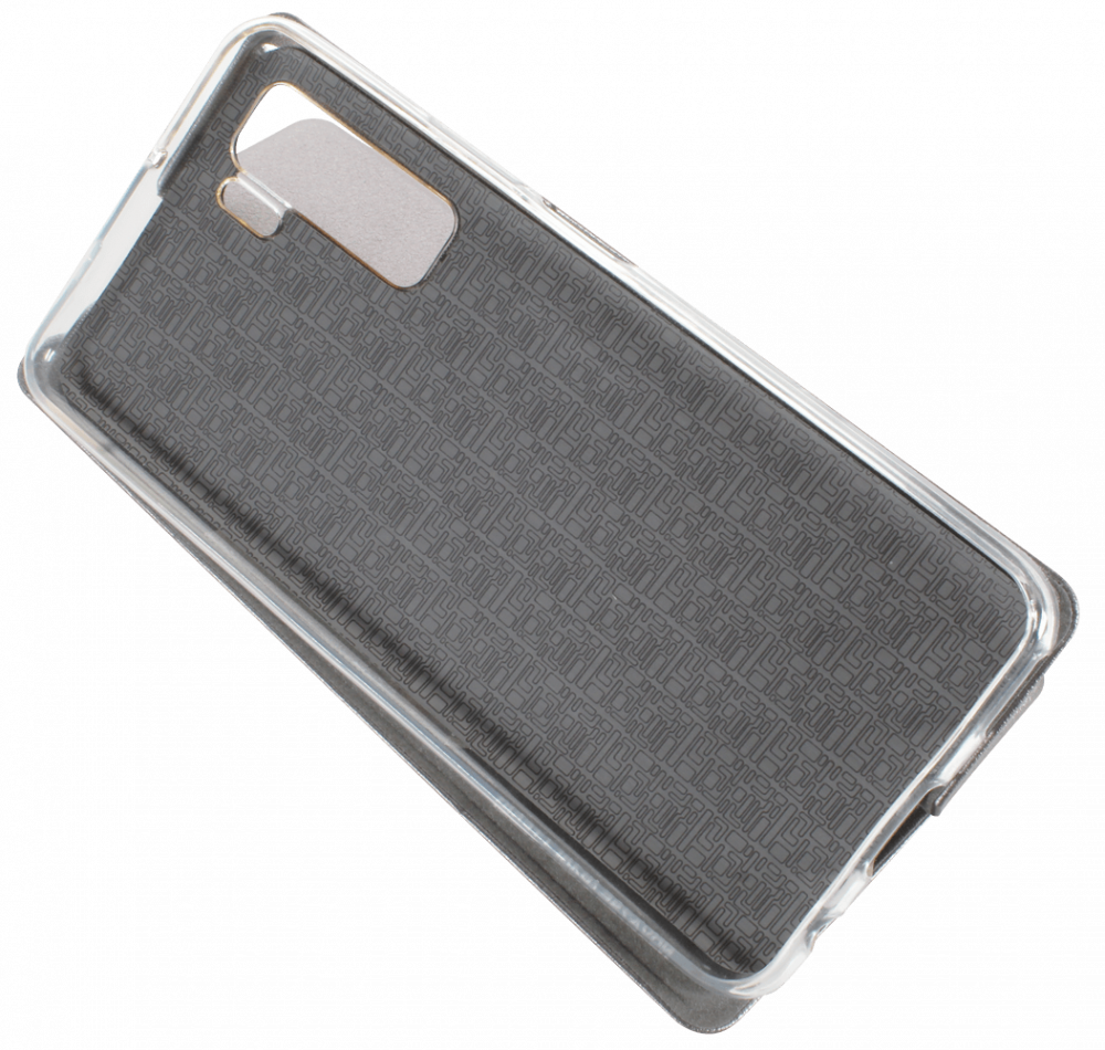 Huawei P40 Lite 5G oldalra nyíló mágneses flipes bőrtok prémium minőség ezüst