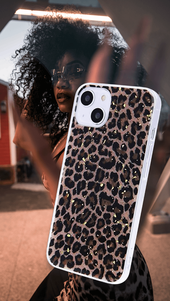 Samsung Galaxy M23 5G (SM-M236B) kemény hátlap Gold Glam Leopard