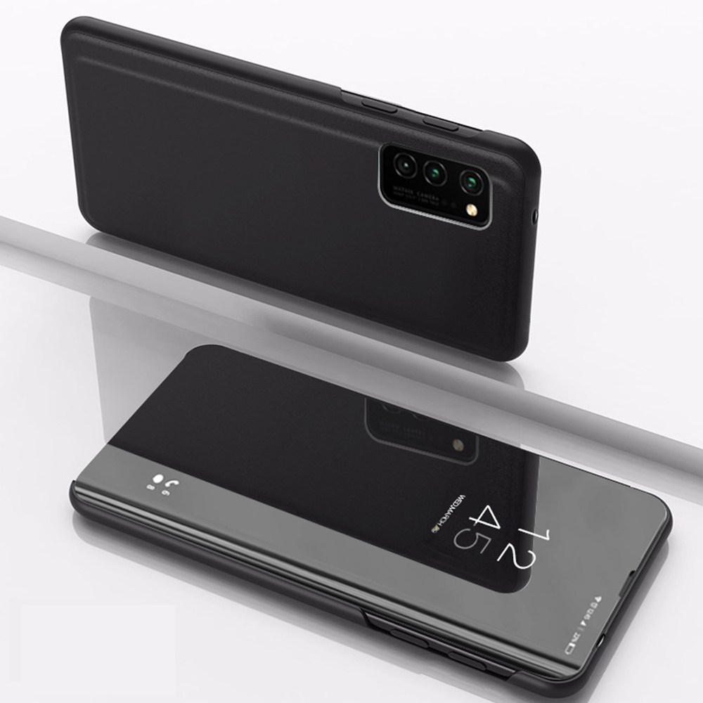 Samsung Galaxy A13 5G (SM-A136) oldalra nyíló flipes bőrtok Smart Clear View fekete
