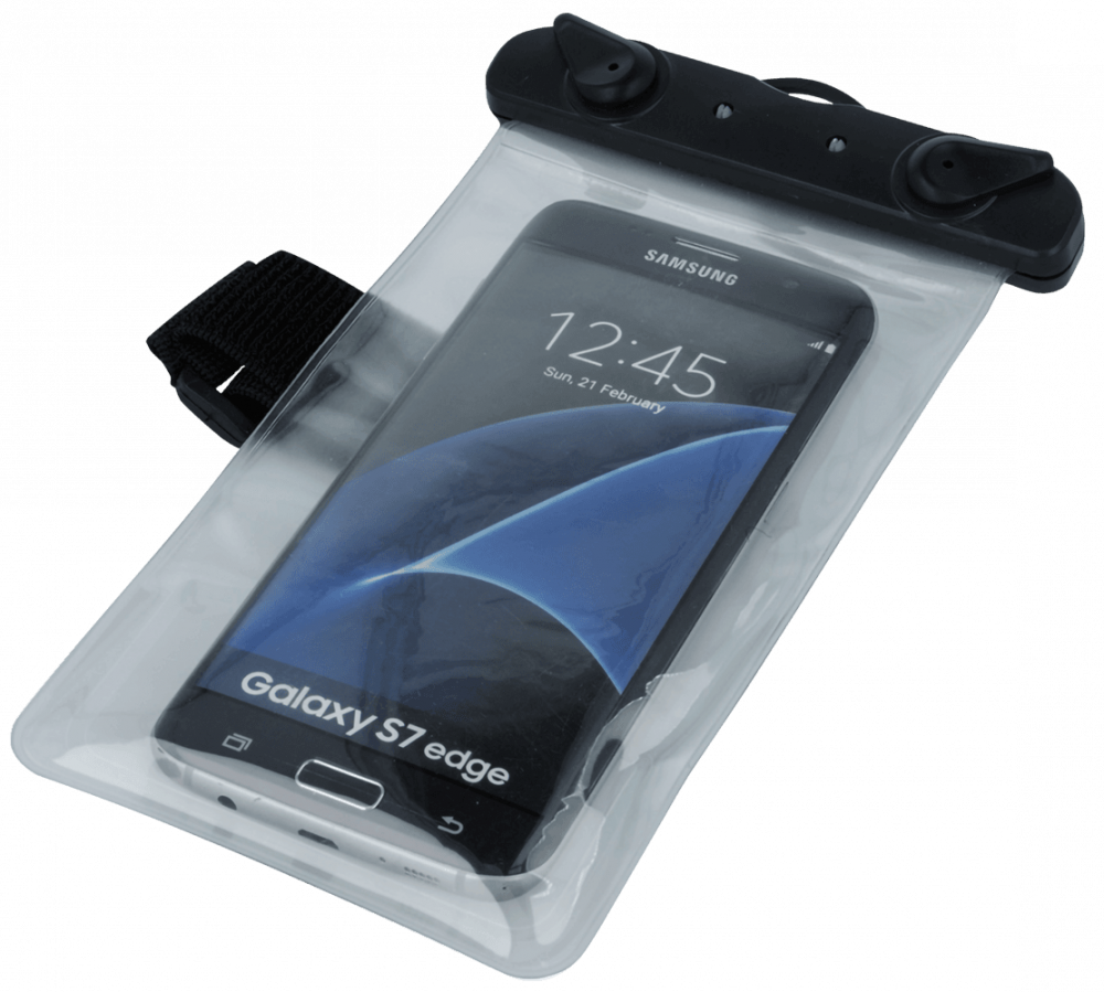 Samsung Galaxy Xcover 5 (SM-G525F) vízálló tok univerzális, karszalaggal átlátszó