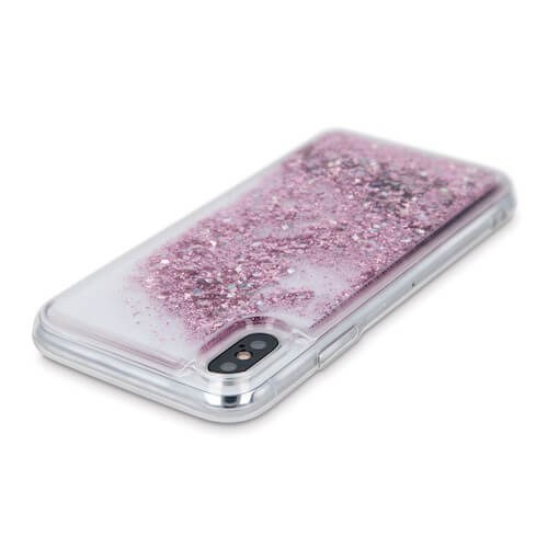 Samsung Galaxy S23 (SM-S911B) szilikon tok gyári Liquid Sparkle kameravédővel rózsaszín