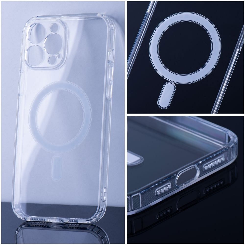 CLEAR MAG COVER (MID) tok – Kompatibilis MagSafe technológiával az iPhone 14 Pro Max számára | Átlátszó