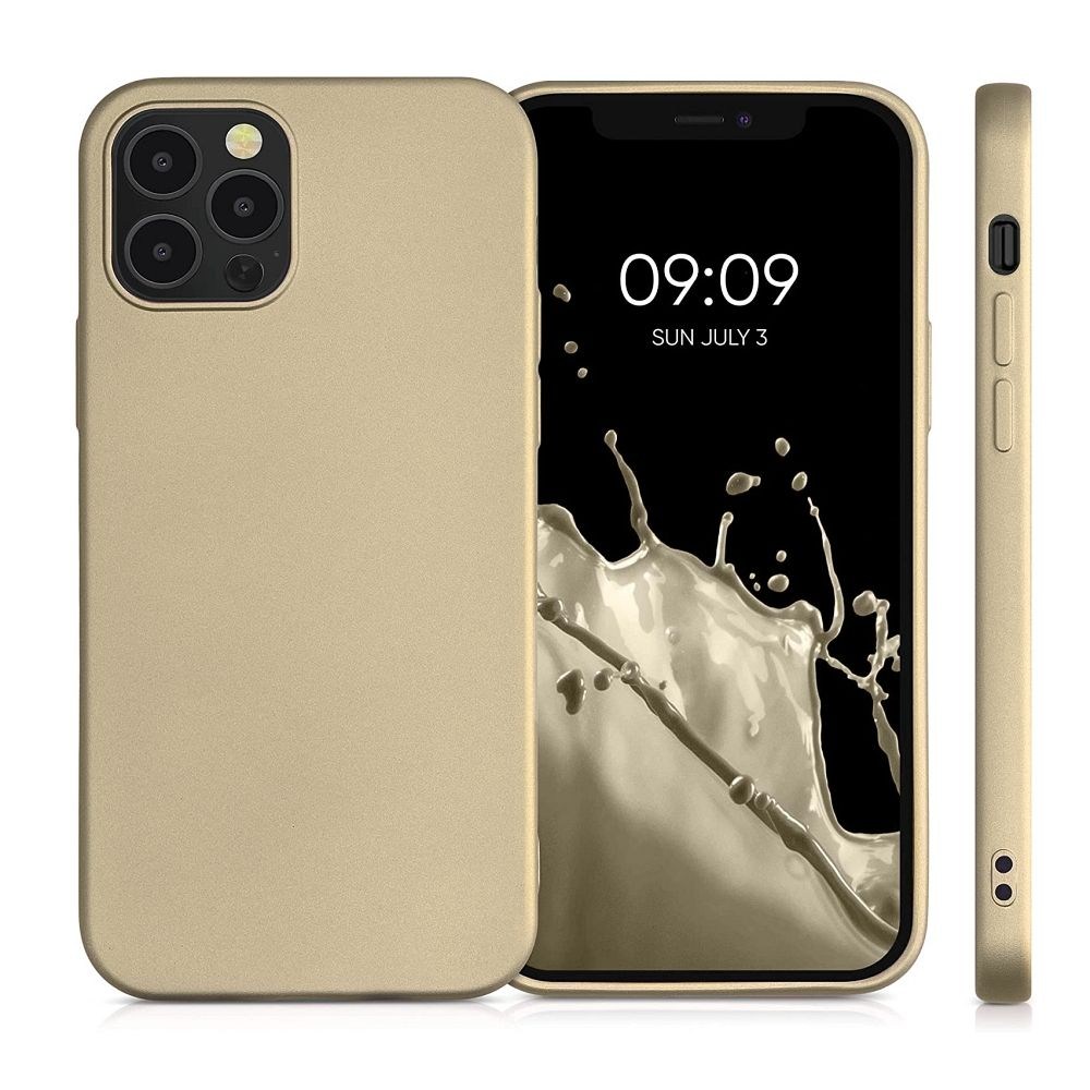 METALLIC Tok – Prémium Védelem iPhone 15 Pro Max-hoz Arany Színben