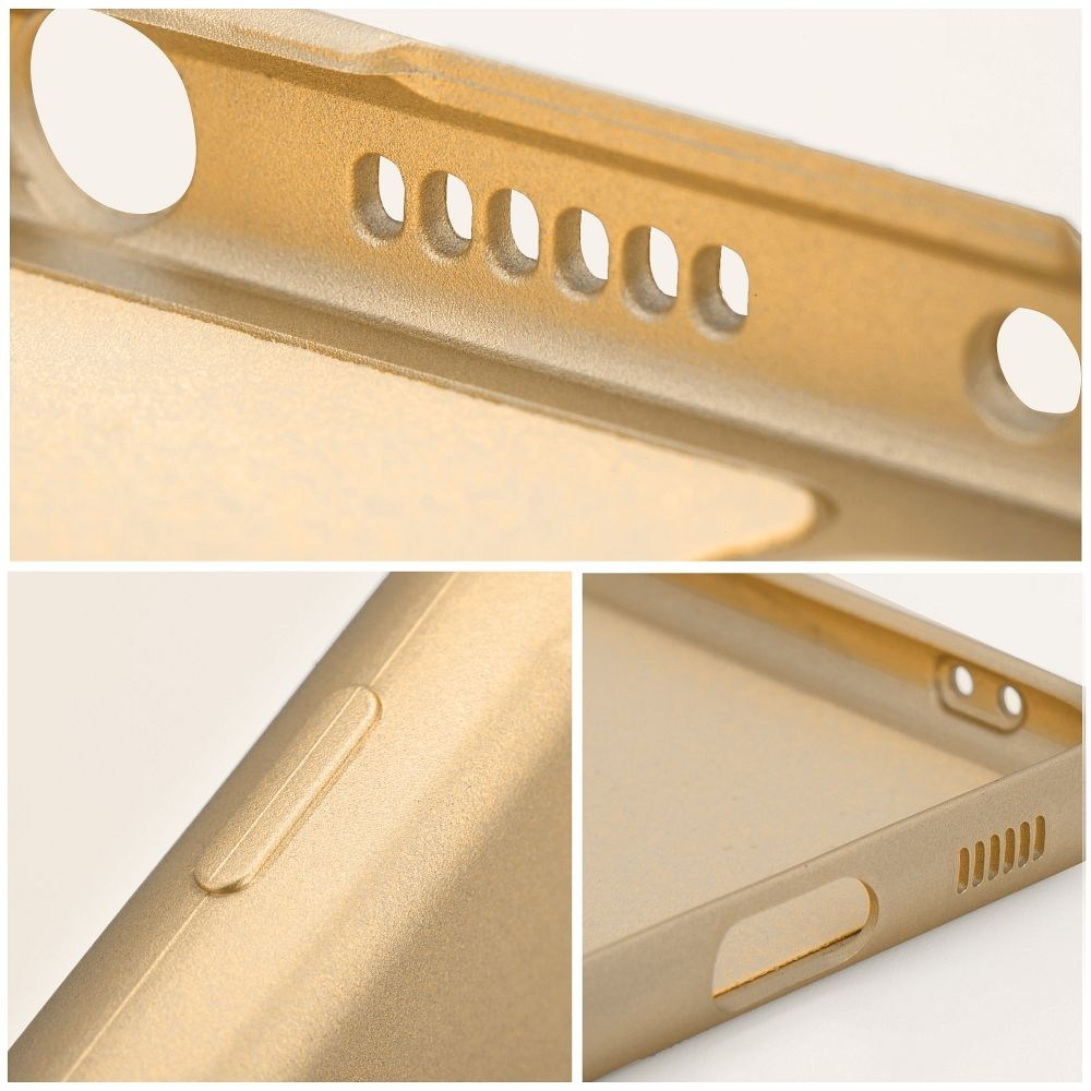 METALLIC Tok – Prémium Védelem iPhone 15 Pro Max-hoz Arany Színben