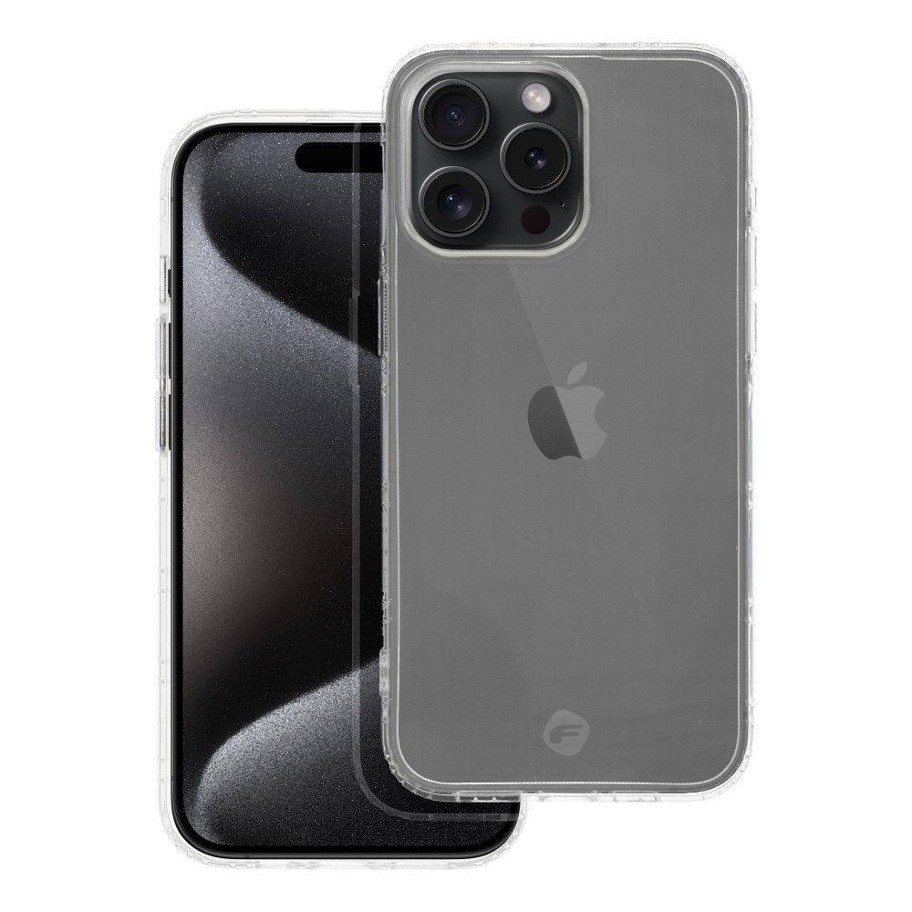 FORCELL F-PROTECT – Hosszú Élettartamú, Vékony Tok iPhone 15 Pro Max-hoz, Átlátszó Kivitelben